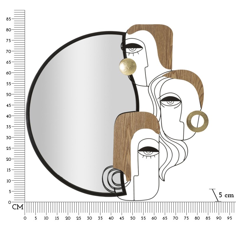 Espejo de pared Assy 83x5x80 cm – Volumen elegante y presencia artística