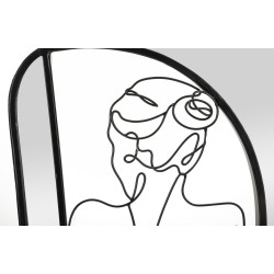 Espejo de pared 40,6 x 3,2 x 70,5 cm – Discreción refinada y estilo contemporáneo