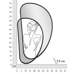 Espejo de pared 40,6 x 3,2 x 70,5 cm – Discreción refinada y estilo contemporáneo