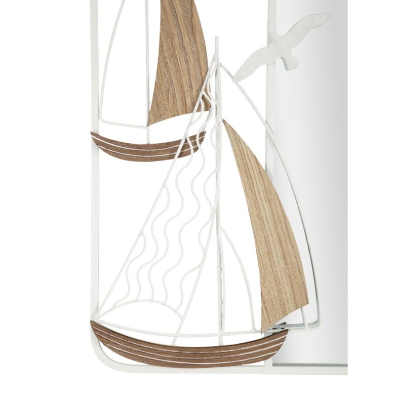 Espejo de pared Adriatic 60x4,4x60 cm – Inspiración marina y equilibrio visual