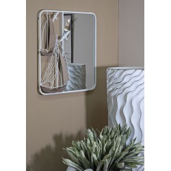 Espejo de pared Adriatic 60x4,4x60 cm – Inspiración marina y equilibrio visual
