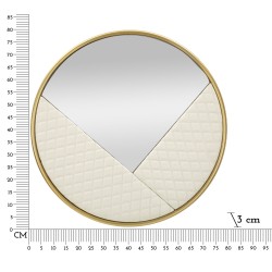 Espejo de pared Sharon Ø80x3 cm – Curvas puras y brillantez de diseño