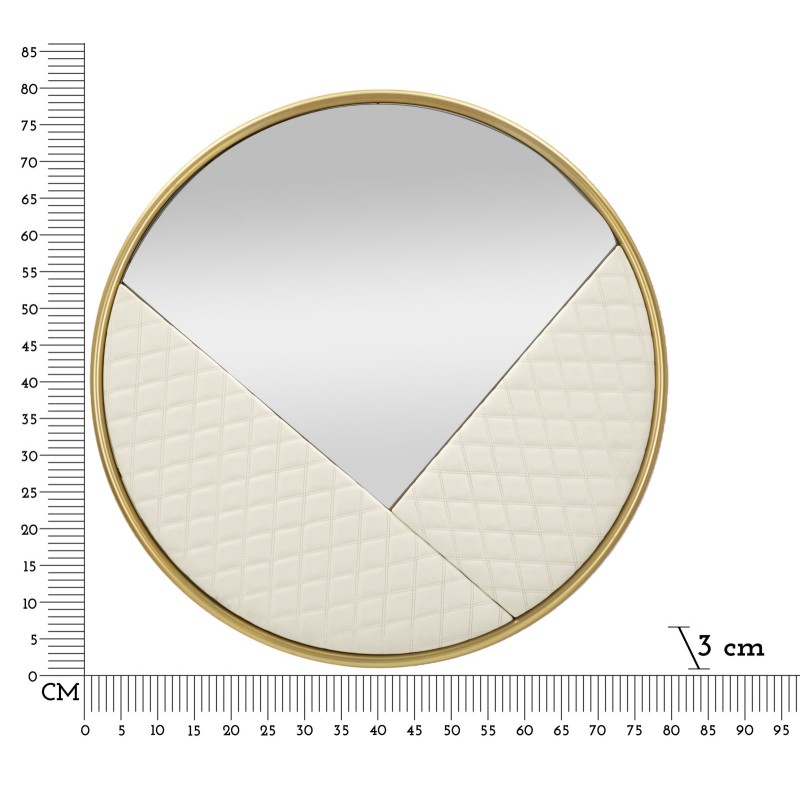 Espejo de pared Sharon Ø80x3 cm – Curvas puras y brillantez de diseño