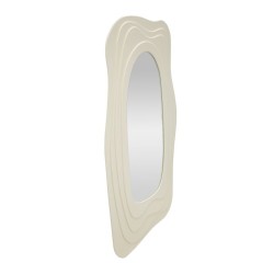 Espejo de pared blanco Dafne 90x4x165 cm – Pureza luminosa y elegancia monumental