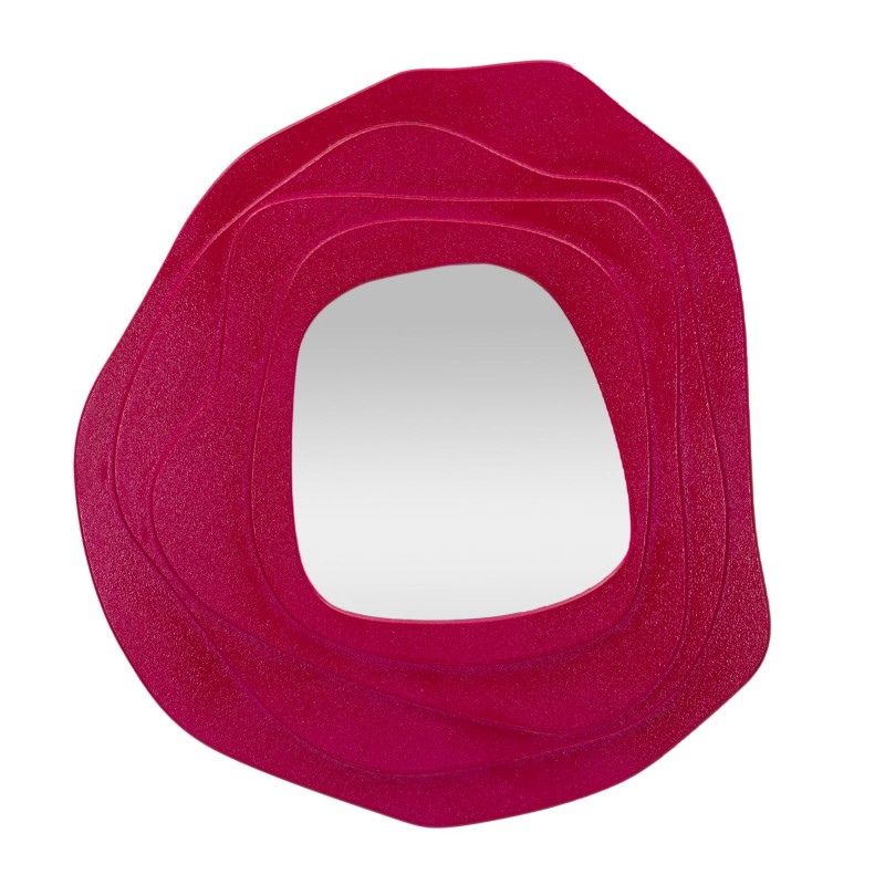 Espejo de pared Dalia fucsia 90x4x97 cm – Un toque femenino y un diseño audaz