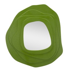 Espejo de pared verde Dalia 90x4x97 cm – Armonía botánica y modernidad elegante