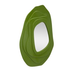 Espejo de pared verde Dalia 90x4x97 cm – Armonía botánica y modernidad elegante