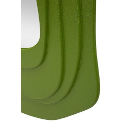 Espejo de pared verde Dalia 90x4x97 cm – Armonía botánica y modernidad elegante