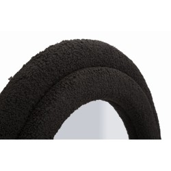 Espejo de pared con forma de osito de peluche negro, 60x4x160 cm (espejo 39x137 cm) – Originalidad lúdica y refinamiento moderno