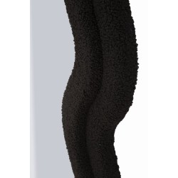 Espejo de pared con forma de osito de peluche negro, 60x4x160 cm (espejo 39x137 cm) – Originalidad lúdica y refinamiento moderno