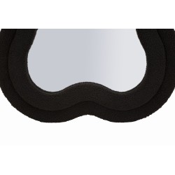 Espejo de pared con forma de osito de peluche negro, 60x4x160 cm (espejo 39x137 cm) – Originalidad lúdica y refinamiento moderno