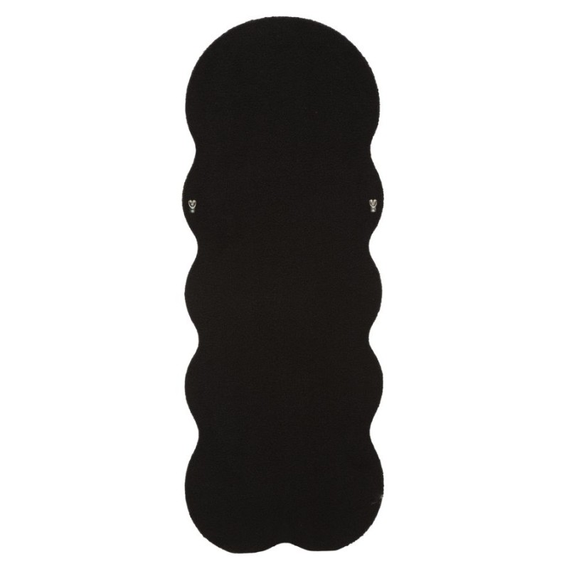 Espejo de pared con forma de osito de peluche negro, 60x4x160 cm (espejo 39x137 cm) – Originalidad lúdica y refinamiento moderno