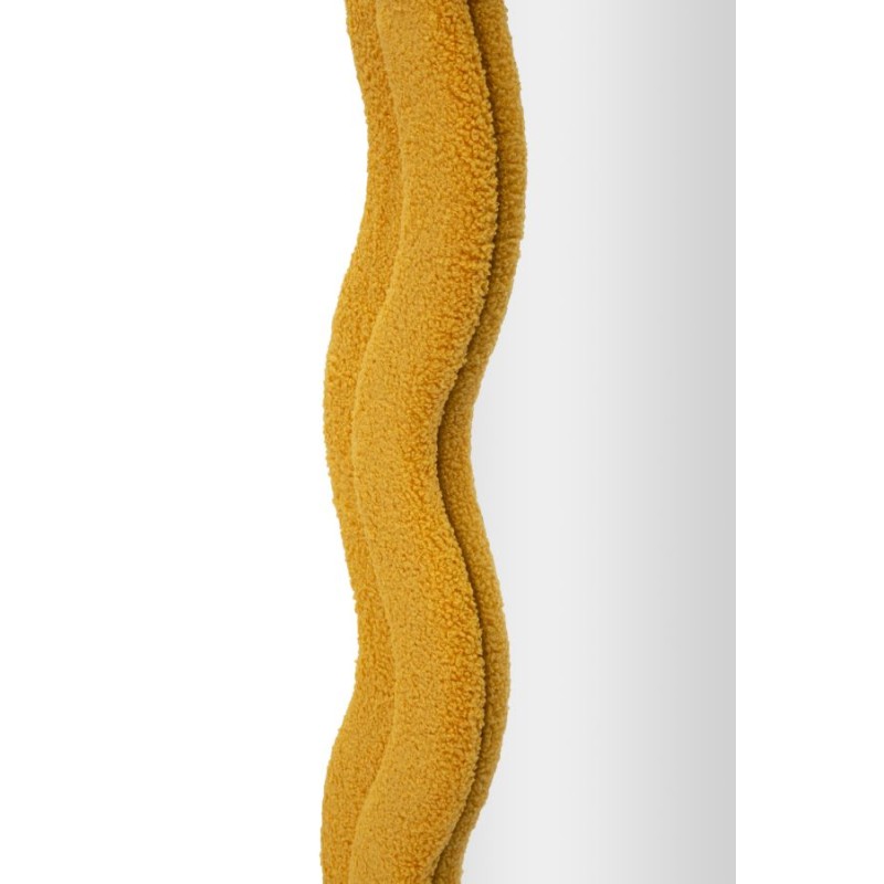 Espejo de pared Teddy, color mostaza, 60x4x160 cm – Color cálido y estilo elegante