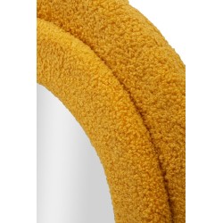 Espejo de pared Teddy, color mostaza, 60x4x160 cm – Color cálido y estilo elegante