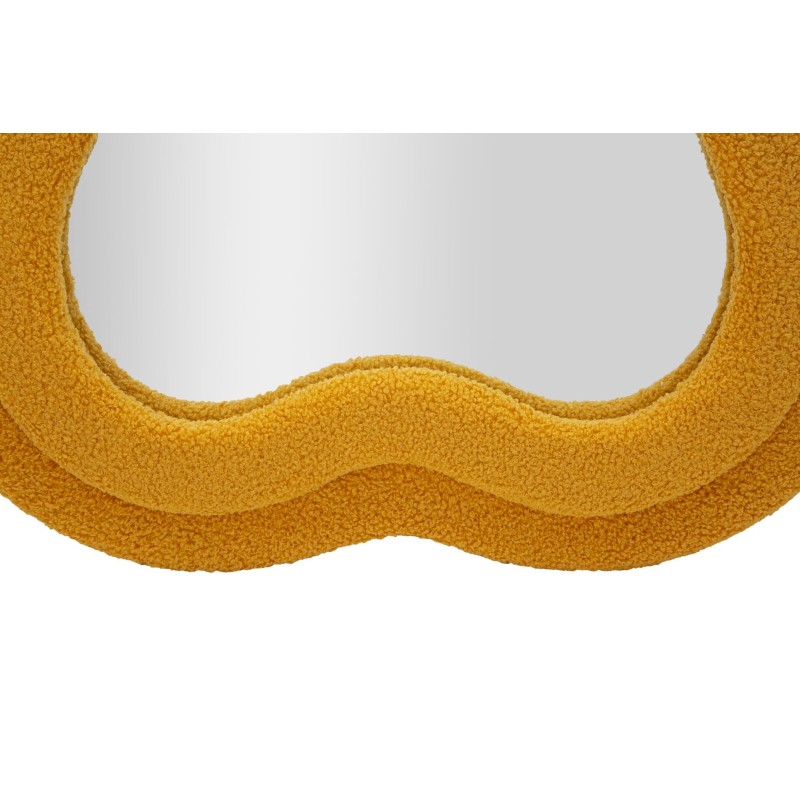 Espejo de pared Teddy, color mostaza, 60x4x160 cm – Color cálido y estilo elegante