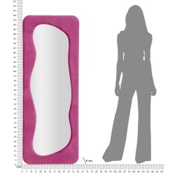 Espejo de pared Theodor, fucsia, 60x4x160 cm – Brillo vibrante y estilo glamuroso