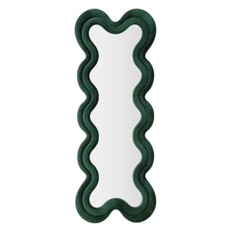 Espejo de pared Monica, verde, 58x4x160 cm – Elegancia natural y presencia armoniosa