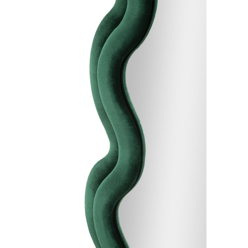 Espejo de pared Monica, verde, 58x4x160 cm – Elegancia natural y presencia armoniosa