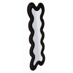 Espejo de pared Monica Black 58x4x160 cm (espejo 39x124 cm) – Diseño elegante e intenso, a la vez que discreto.