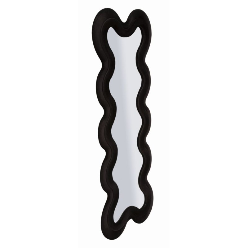 Espejo de pared Monica Black 58x4x160 cm (espejo 39x124 cm) – Diseño elegante e intenso, a la vez que discreto.