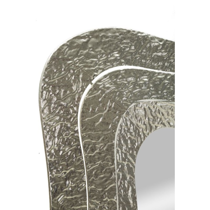 Espejo de pared cuadrado Aury 74x7x79 cm – Forma geométrica y elegancia lujosa