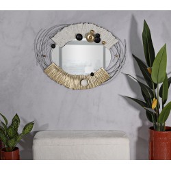 Espejo de pared Klee 114x7x81 cm – Presencia monumental y sofisticación artística