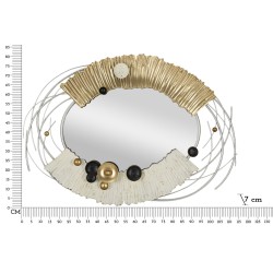 Espejo de pared Klee 114x7x81 cm – Presencia monumental y sofisticación artística