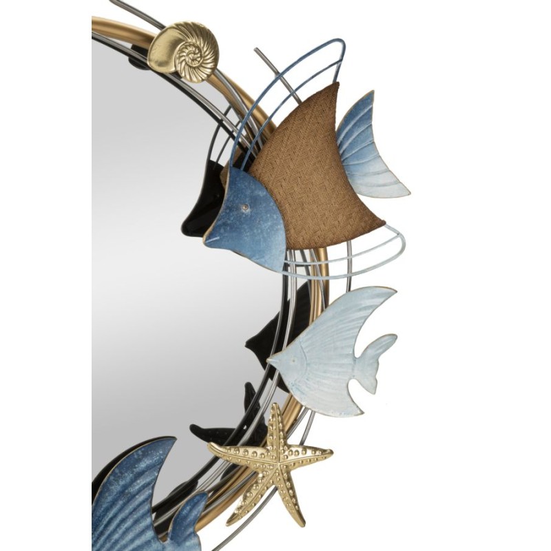 Espejo de pared marino 68x5x67 cm – Armonía clásica y reflejos elegantes