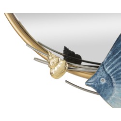 Espejo de pared marino 68x5x67 cm – Armonía clásica y reflejos elegantes