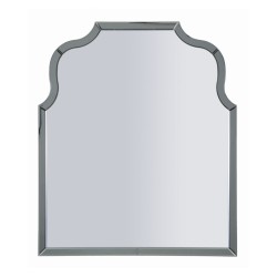 Espejo de pared Ankara, gris, 85x1x100 cm (espejo 78x93 cm) – Diseño minimalista y contemporáneo