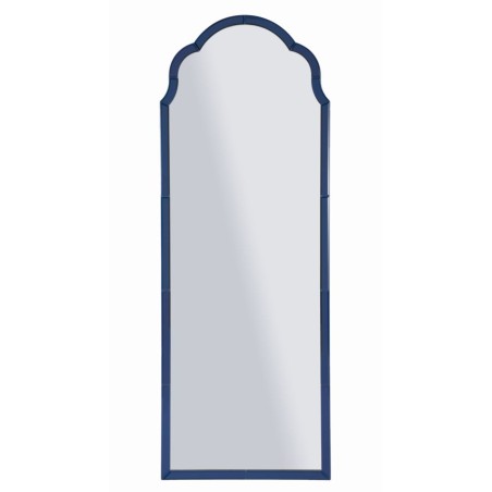 Espejo de pared Tangier Blue 55x2x150 cm (espejo 49x144 cm) – Reflejos marinos y estilo refinado