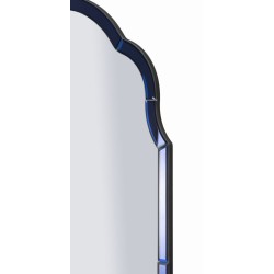 Espejo de pared Tangier Blue 62x1x100 cm (espejo 55x94 cm) – Refinamiento náutico y líneas puras