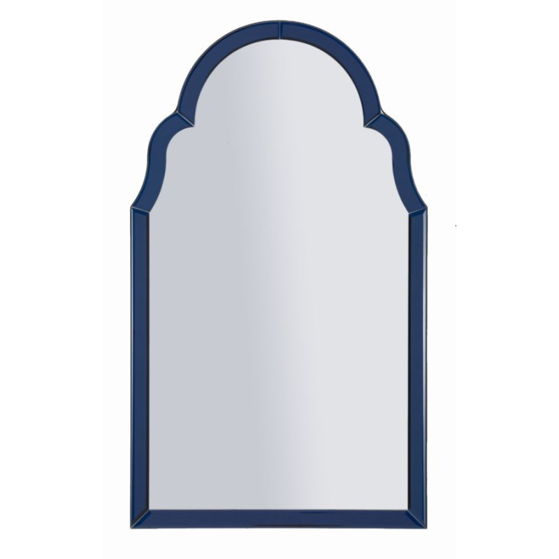 Espejo de pared Tangier Blue 47x1x80 cm (espejo 41x74 cm) – Minimalismo chic y luminosidad relajante