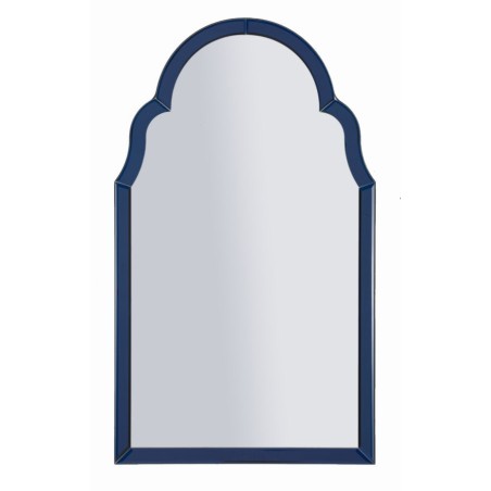 Espejo de pared Tangier Blue 47x1x80 cm (espejo 41x74 cm) – Minimalismo chic y luminosidad relajante