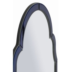 Espejo de pared Tangier Blue 47x1x80 cm (espejo 41x74 cm) – Minimalismo chic y luminosidad relajante