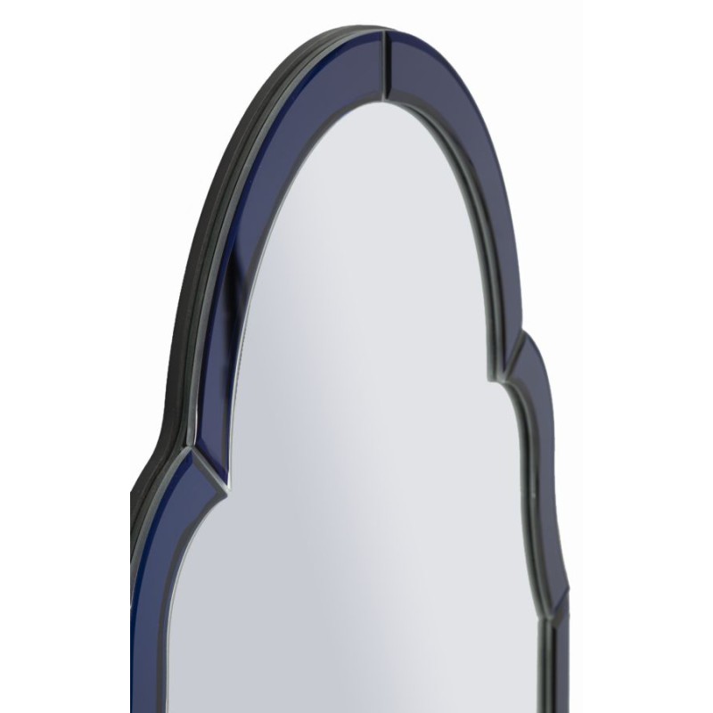 Espejo de pared Tangier Blue 47x1x80 cm (espejo 41x74 cm) – Minimalismo chic y luminosidad relajante