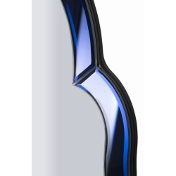 Espejo de pared Tangier Blue 47x1x80 cm (espejo 41x74 cm) – Minimalismo chic y luminosidad relajante