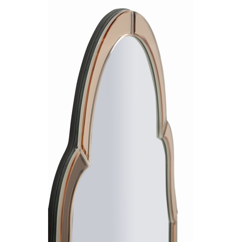 Espejo de pared rosa Tánger 47x1x80 cm (espejo 41x74 cm) – Diseño delicado y encanto contemporáneo