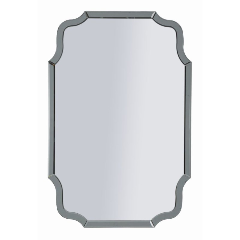Espejo de pared Estambul, gris, 60 x 1 x 90 cm (espejo 54 x 84,5 cm) – Elegancia minimalista y estilo moderno