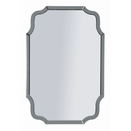 Espejo de pared Estambul, gris, 60 x 1 x 90 cm (espejo 54 x 84,5 cm) – Elegancia minimalista y estilo moderno
