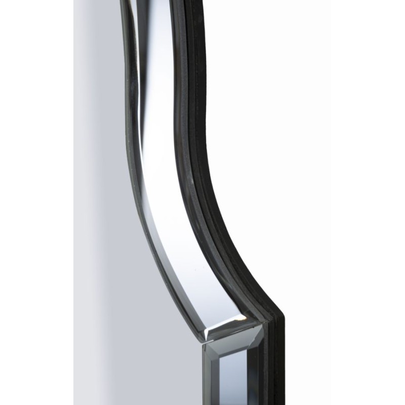 Espejo de pared Estambul, gris, 60 x 1 x 90 cm (espejo 54 x 84,5 cm) – Elegancia minimalista y estilo moderno