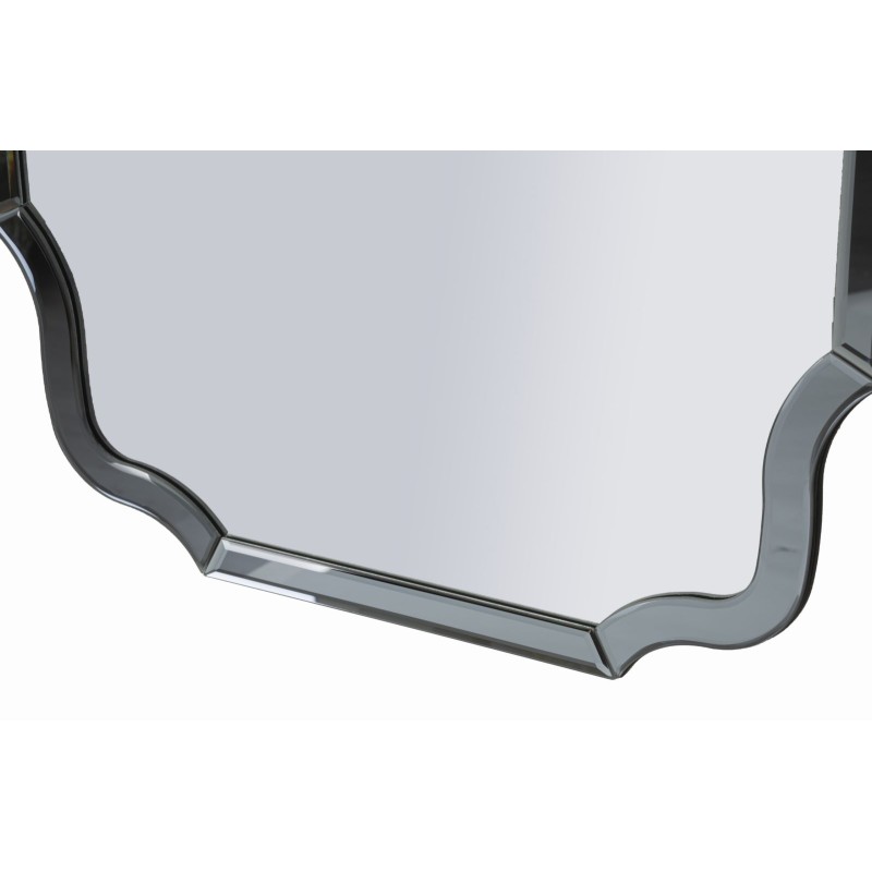 Espejo de pared Estambul, gris, 60 x 1 x 90 cm (espejo 54 x 84,5 cm) – Elegancia minimalista y estilo moderno