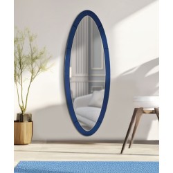 Espejo de pared Oslo Blue 55x2x150 cm (espejo 42,5x137,5 cm) – Armonía azul y elegancia contemporánea