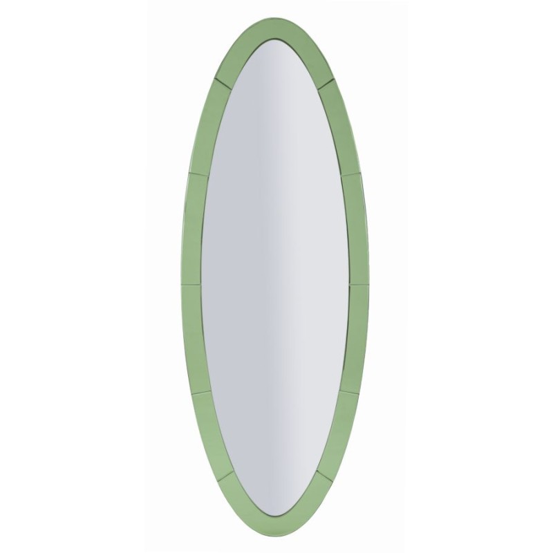 Espejo de pared verde Oslo 55x2x150 cm (espejo 42,5x137,5 cm) – Elegancia natural y líneas puras
