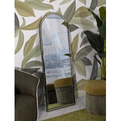 Espejo de pared Baku Gold 55x2x150 cm (espejo 49x144 cm) – Lujo dorado y estilo sofisticado