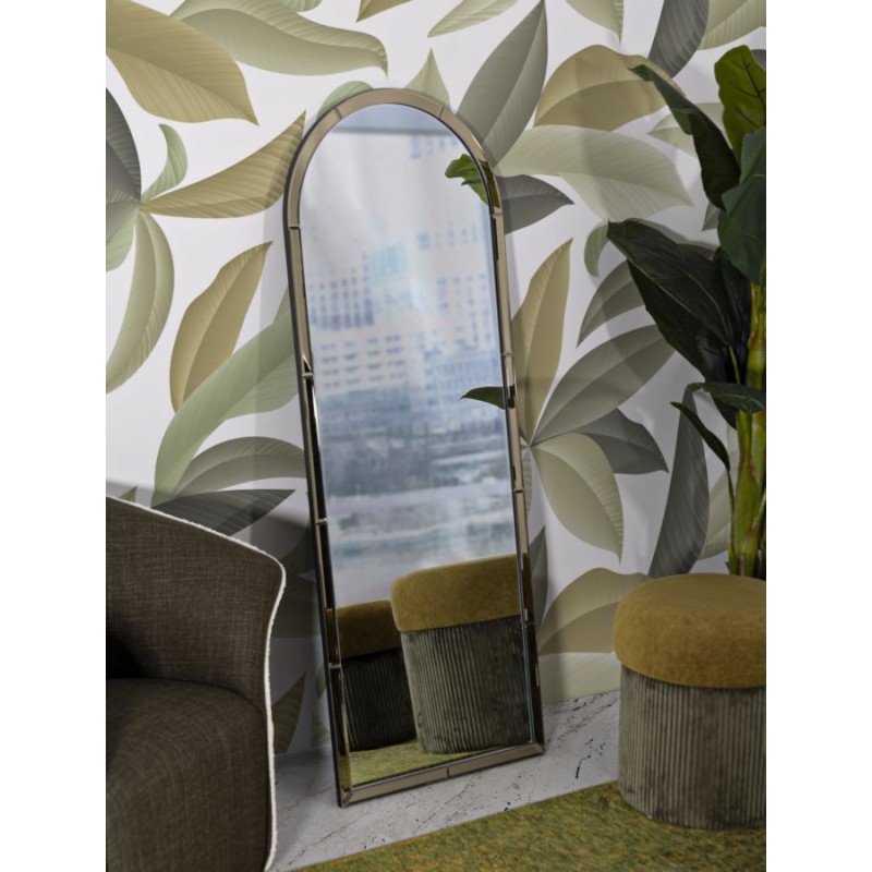 Espejo de pared Baku Gold 55x2x150 cm (espejo 49x144 cm) – Lujo dorado y estilo sofisticado