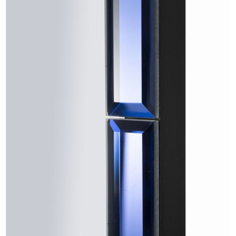 Espejo de pared Berlín Azul 55x2x150 cm (espejo 49x143,5 cm) – Color relajante y diseño contemporáneo