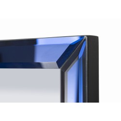 Espejo de pared Berlín Azul 55x2x150 cm (espejo 49x143,5 cm) – Color relajante y diseño contemporáneo