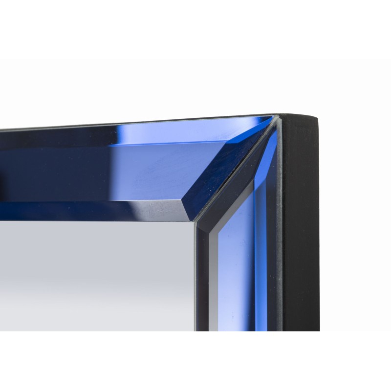 Espejo de pared Berlín Azul 55x2x150 cm (espejo 49x143,5 cm) – Color relajante y diseño contemporáneo