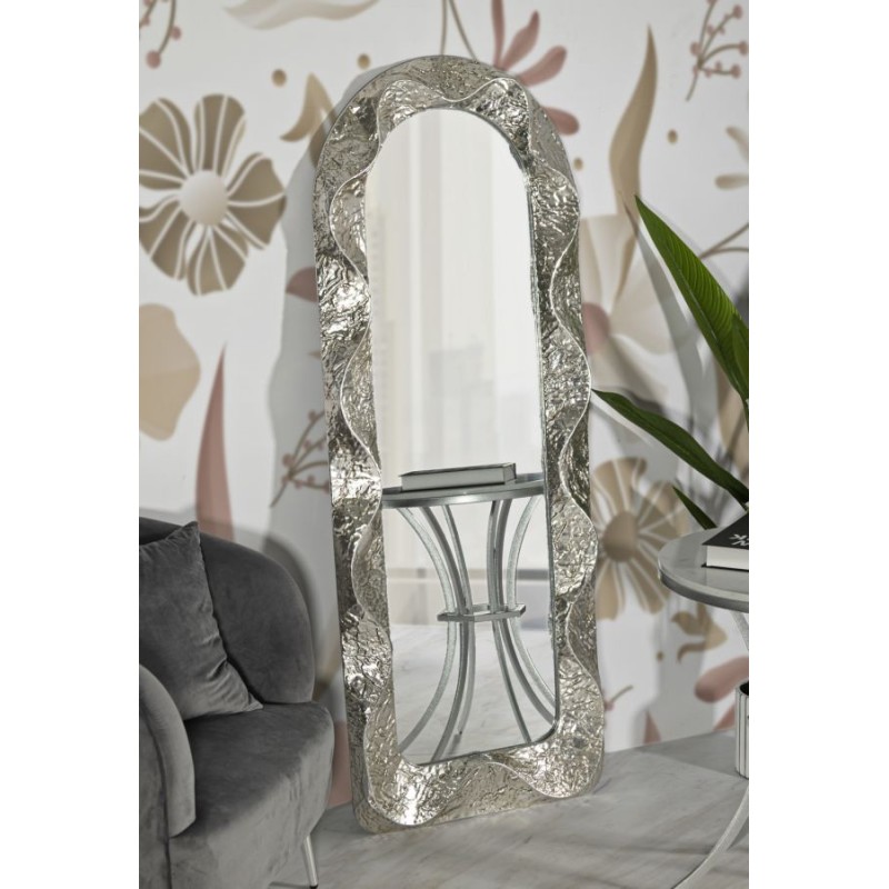 Espejo de pared Argelux Arc 61x6,5x160 cm (espejo 39x135 cm) – Elegancia escultórica y lujo contemporáneo